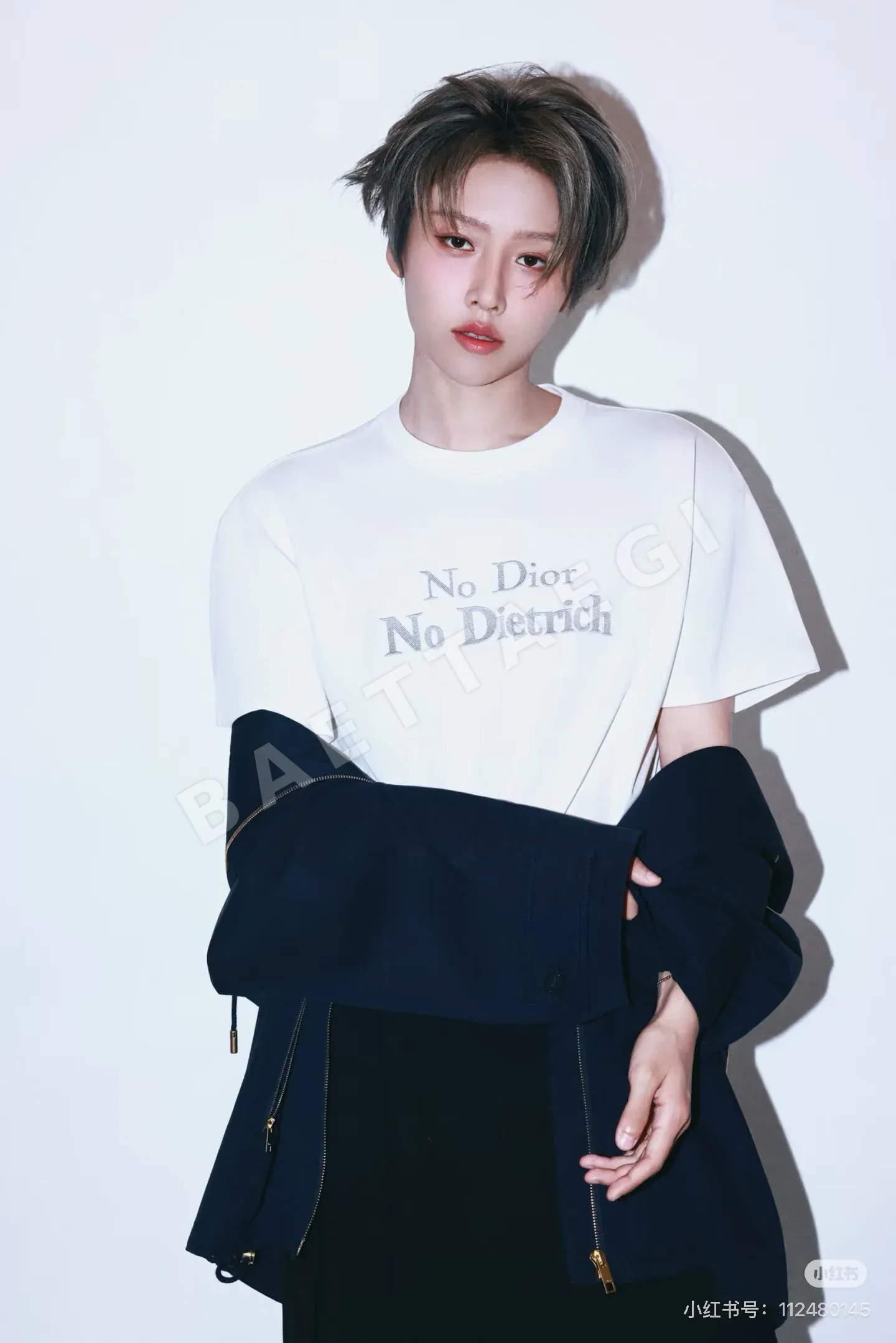 디올 CD로고 여성 반팔 티셔츠 34837