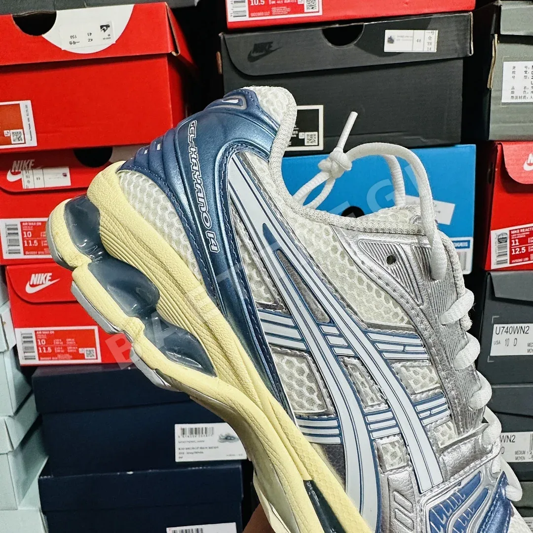 아식스 [TOP] 젤 카야노 14 1203A537-102 200255 Asics Gel-Kayano 14 Cream Metallic Blue 상세 이미지 3