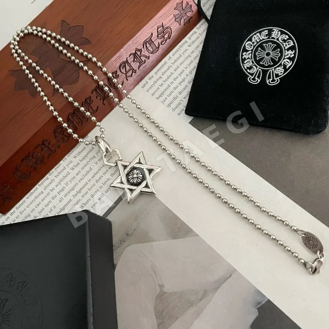 크롬하츠 헥사그램 엠보싱 빈티지 목걸이 상세 이미지 9