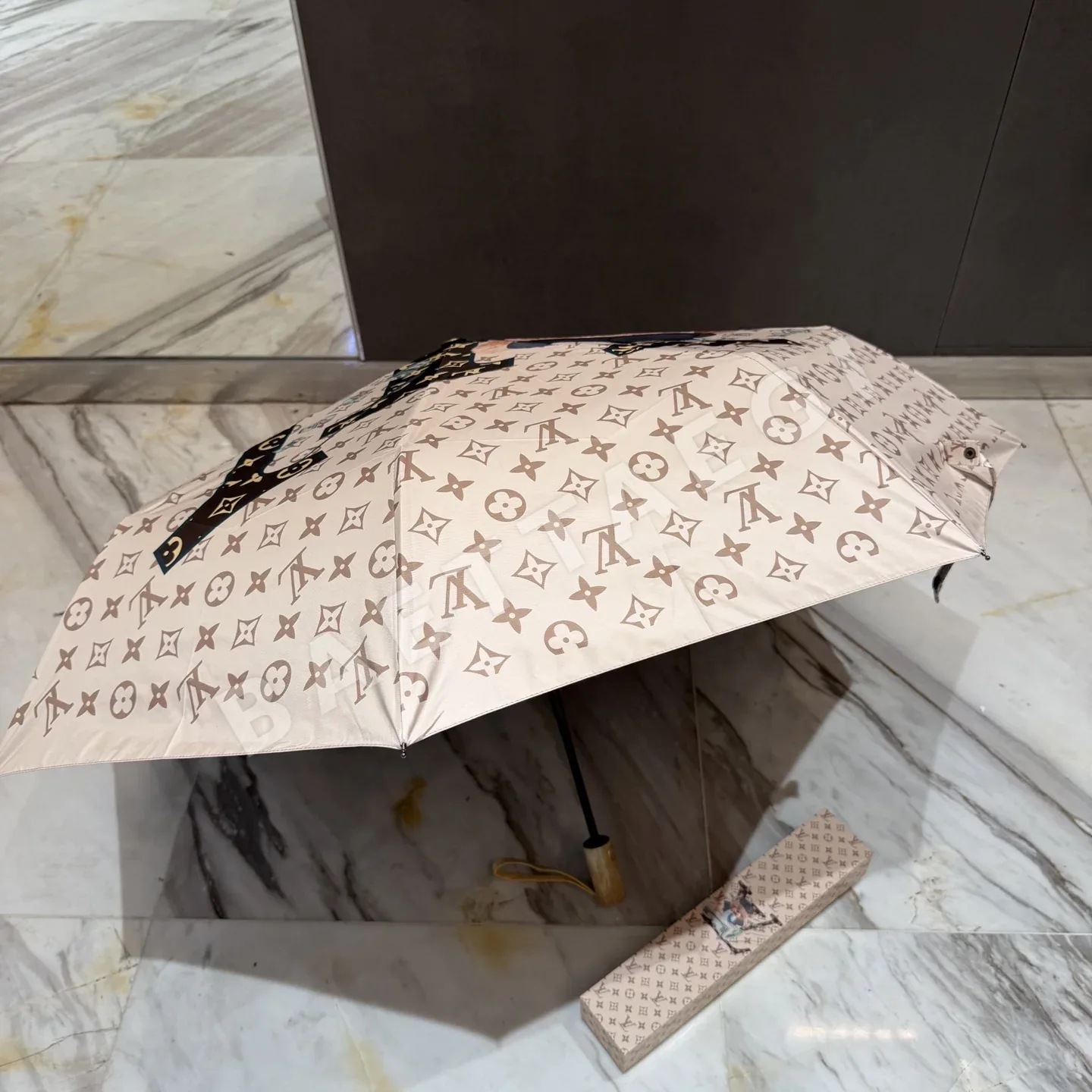 루이비통 3단 완전자동 접이식 양산 우산 상세 이미지 7