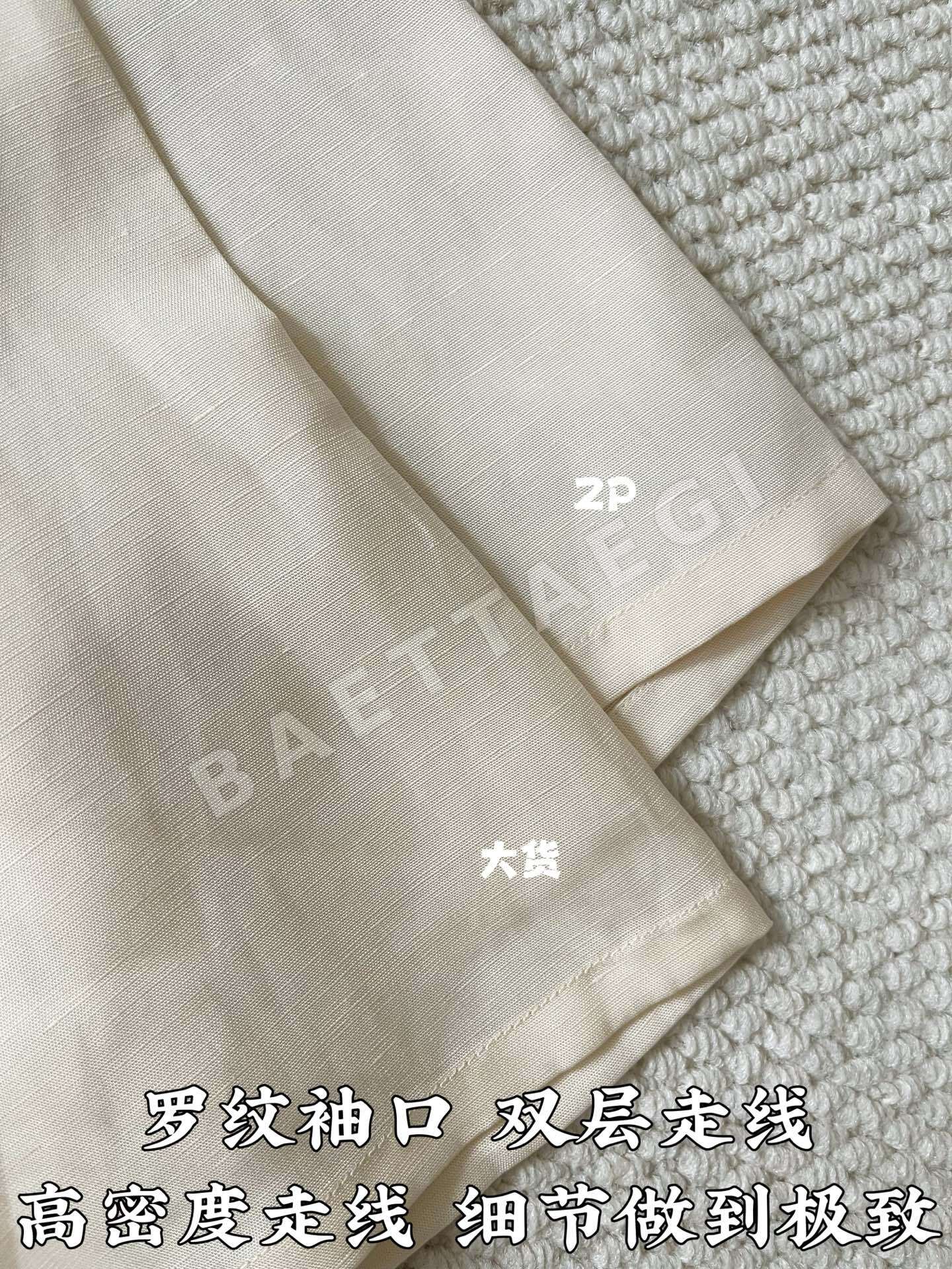 루이비통 실크 린넨 혼방 자수 반팔 셔츠 상세 이미지 6