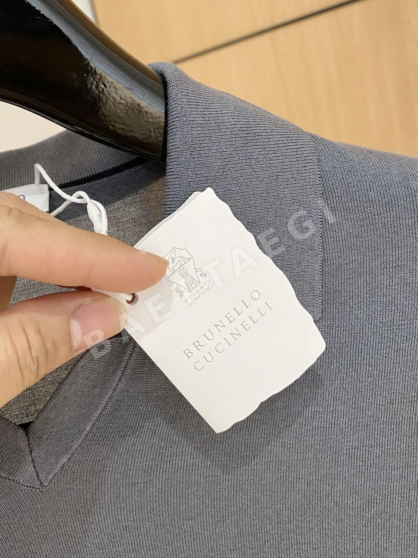 브루넬로쿠치넬리 남성 린넨 혼방 반팔 티셔츠 상세 이미지 5