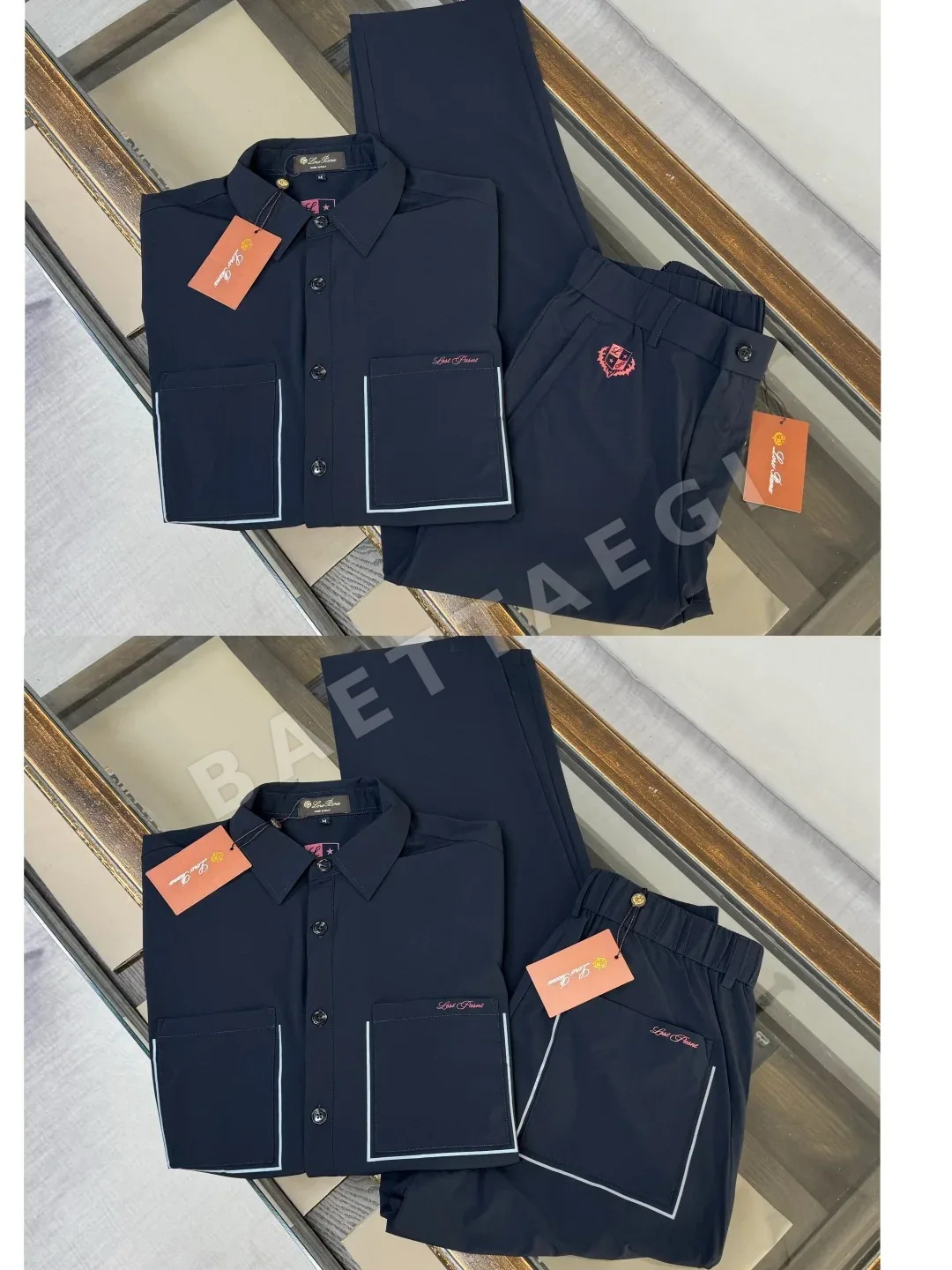 로로피아나 남성 비즈니스 캐주얼 바지 상세 이미지 3