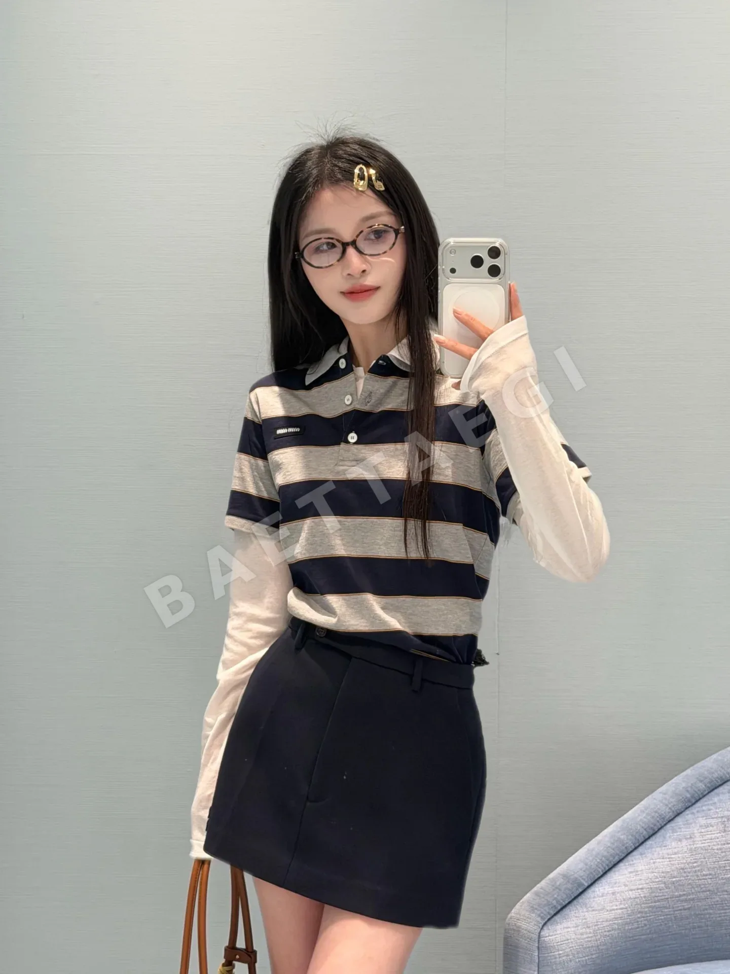 미우미우 여성 반팔 상세 이미지 6