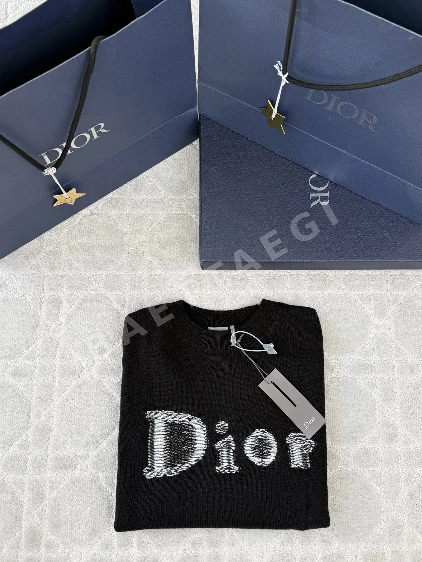 디올 남성 자카드 니트 상세 이미지 3