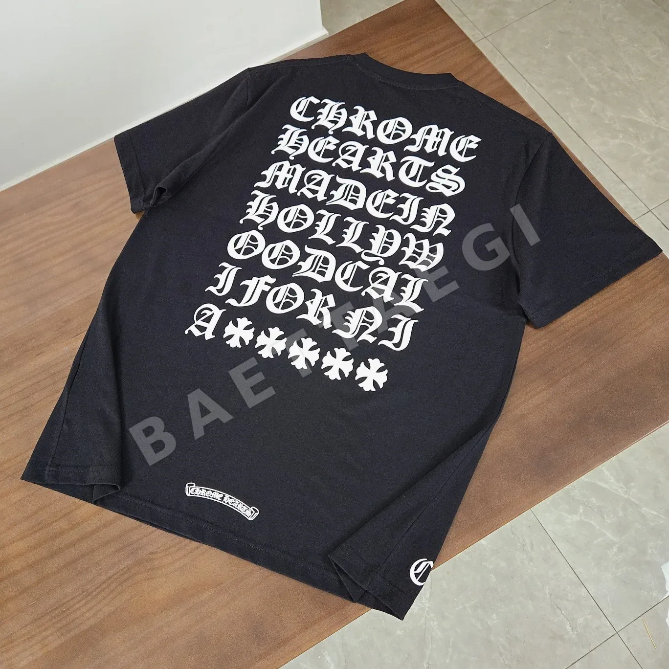 크롬하츠 모노그램 프린트 반팔 티셔츠 상세 이미지 2