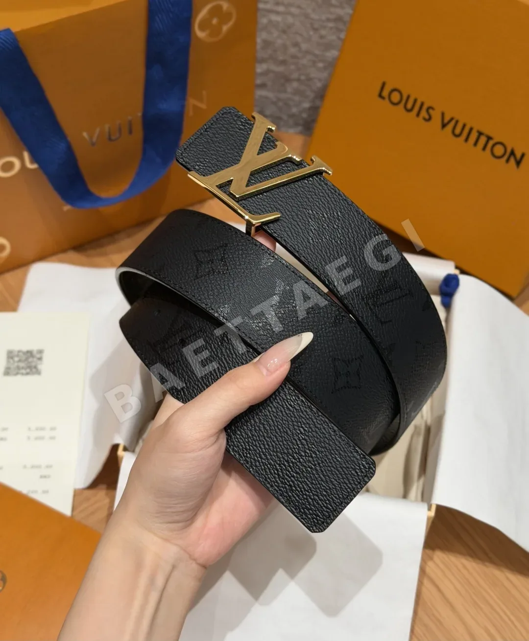 루이비통 이니셜 모노그램 미드나이트 40mm 리버시블 벨트 상세 이미지 2