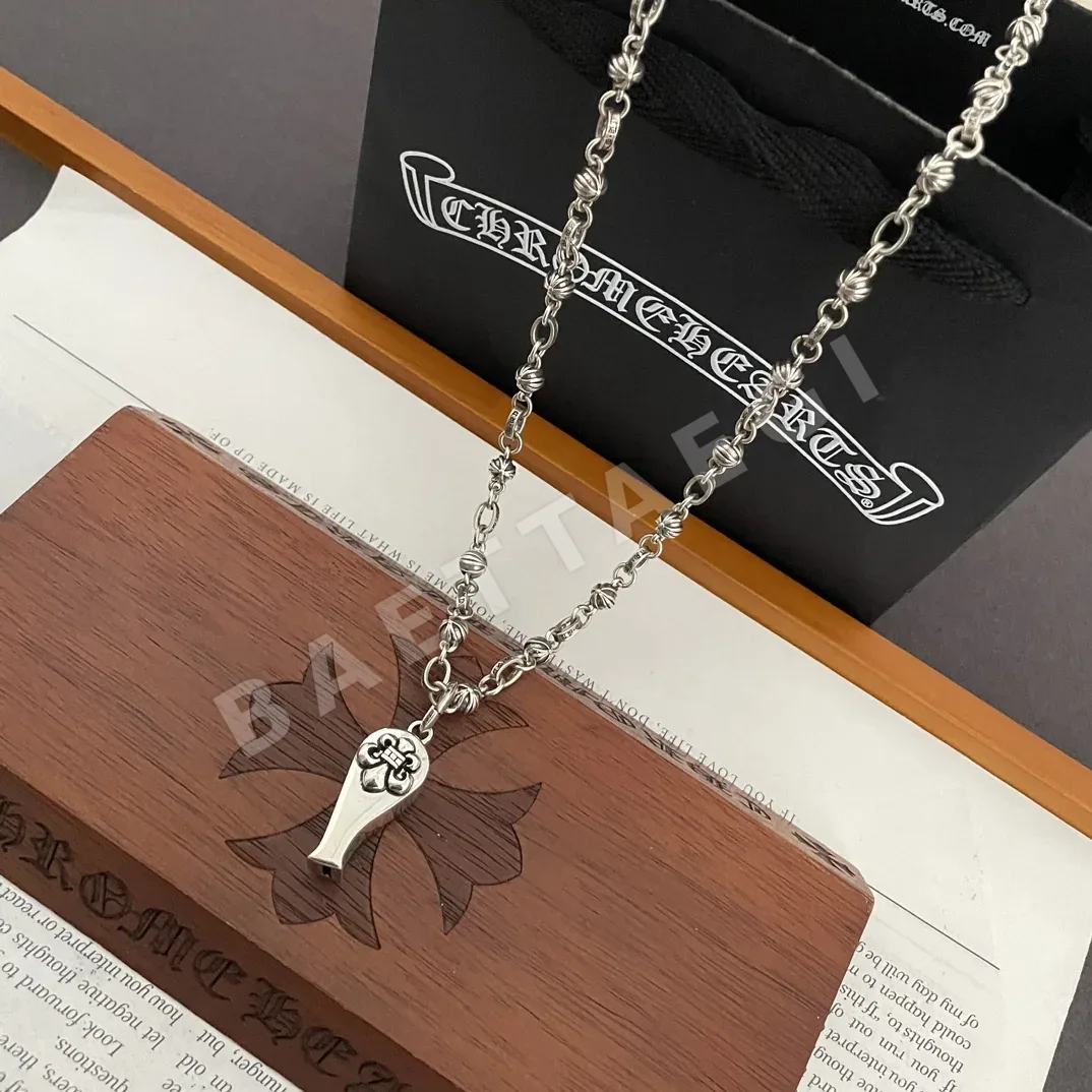 크롬하츠 클래식 레트로 휘슬 펜던트 목걸이 상세 이미지 6