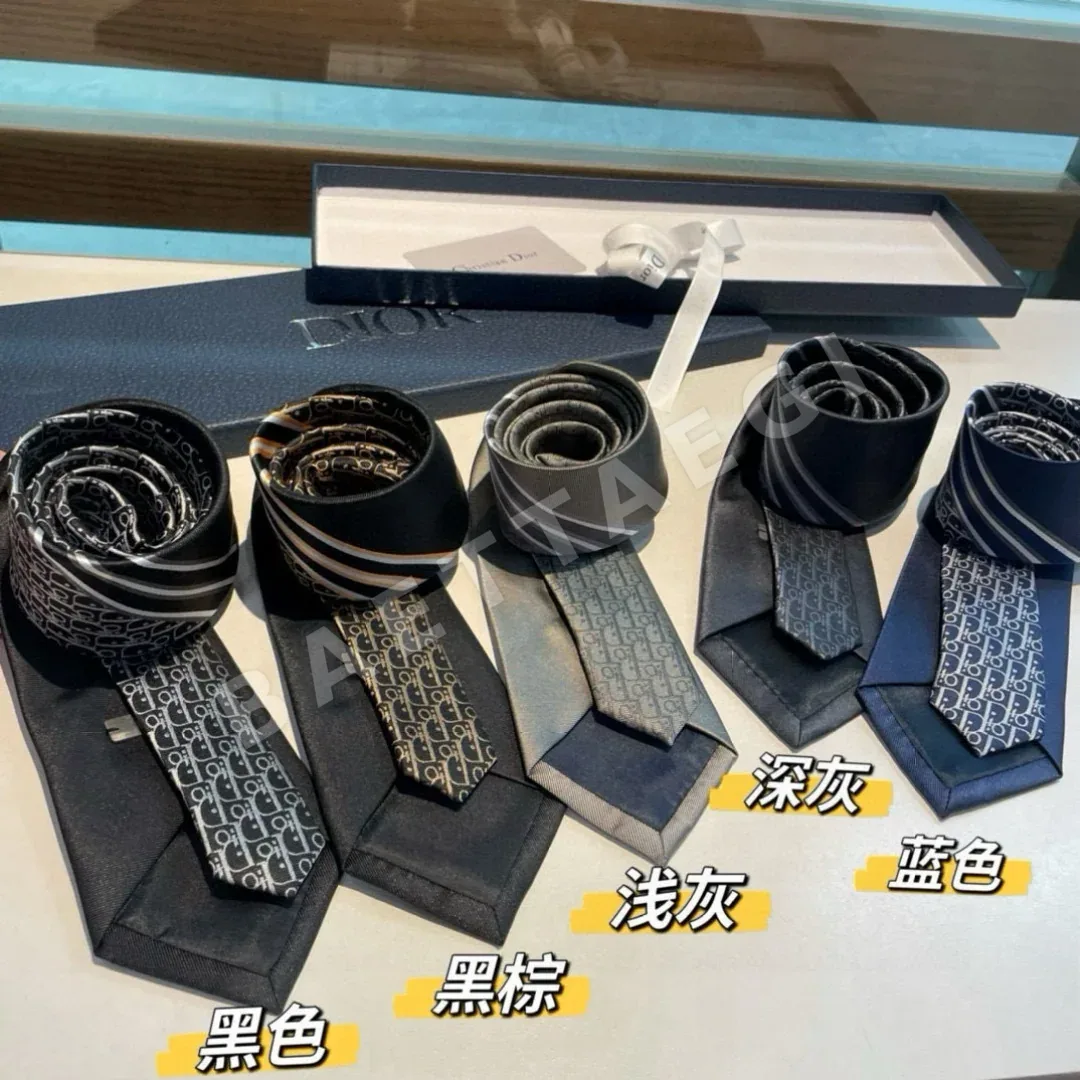 디올 CD 로고 모노크롬 넥타이 상세 이미지 2