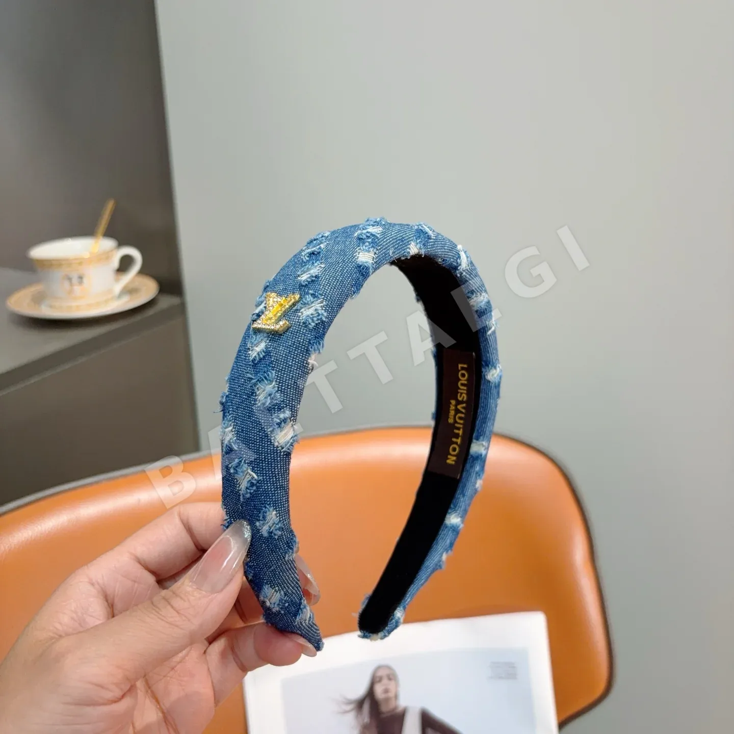 루이비통 데님 스펀지 헤드밴드 상세 이미지 3