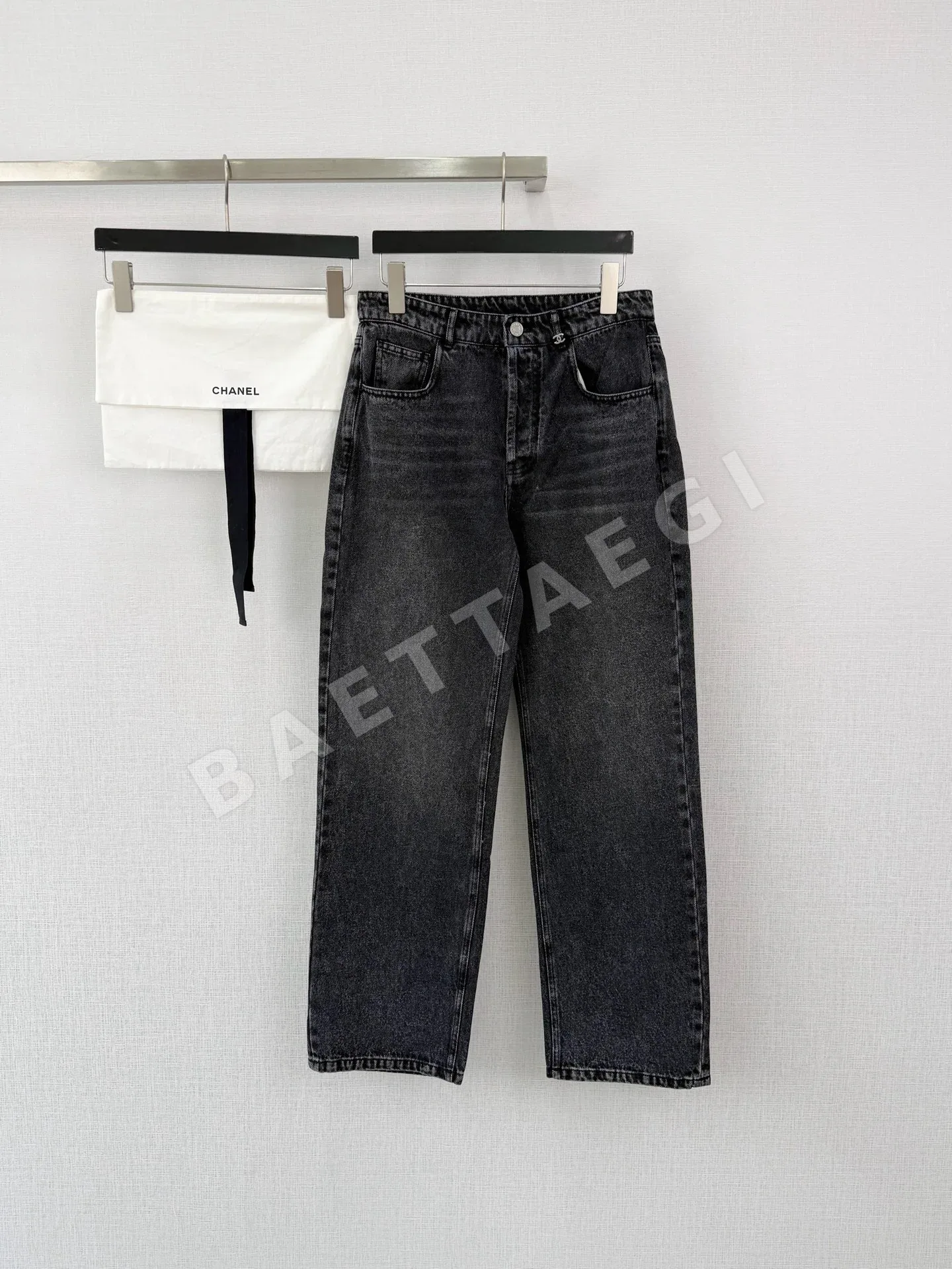 샤넬 와이드 레그 여성 바지 142673