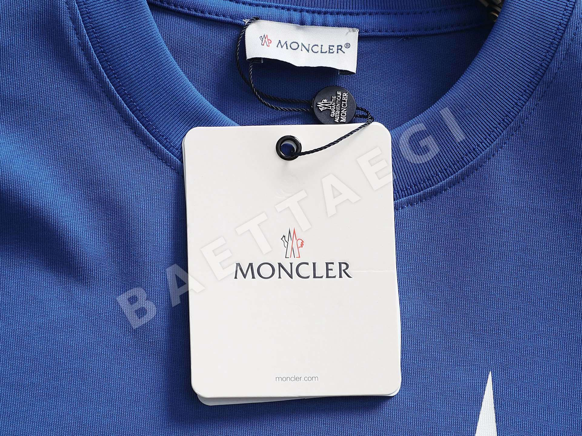 몽클레르 컬러 블록 남성 반팔 티셔츠 상세 이미지 8