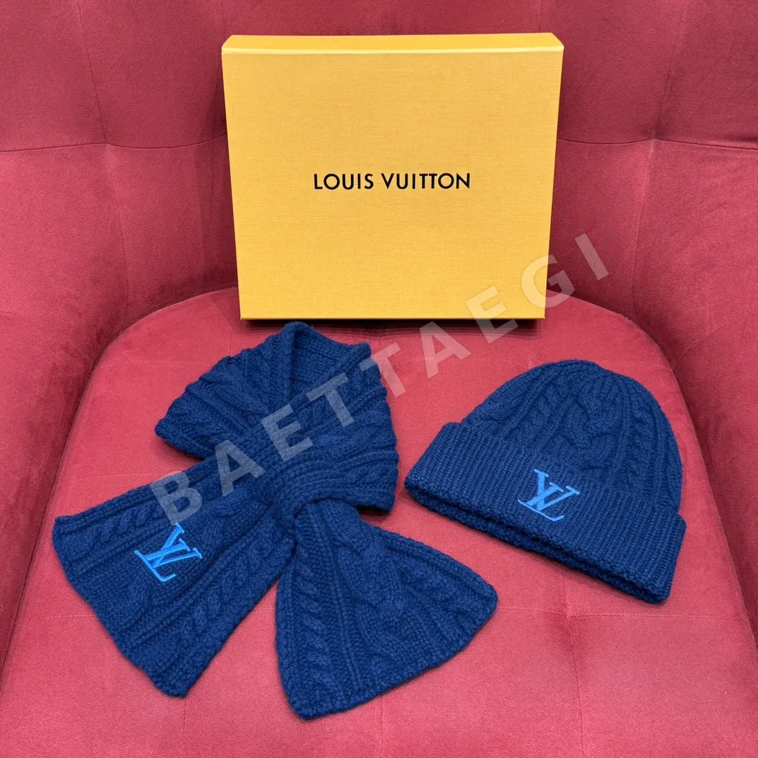 루이비통 LV 미니 케이블 양모 머플러 상세 이미지 3