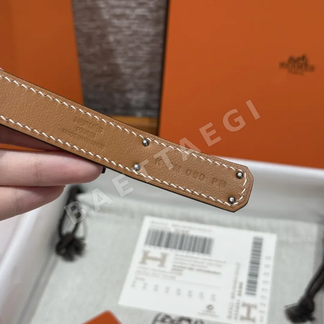 에르메스 켈리 버클 EPSOM 가죽 벨트 상세 이미지 9