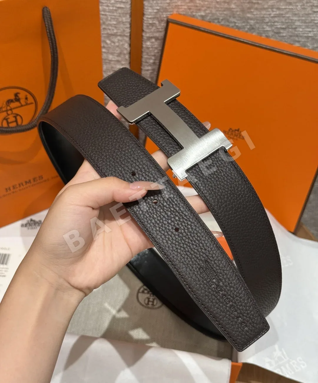 에르메스 콘스탄스 H 버클 리버시블 가죽 벨트 상세 이미지 5