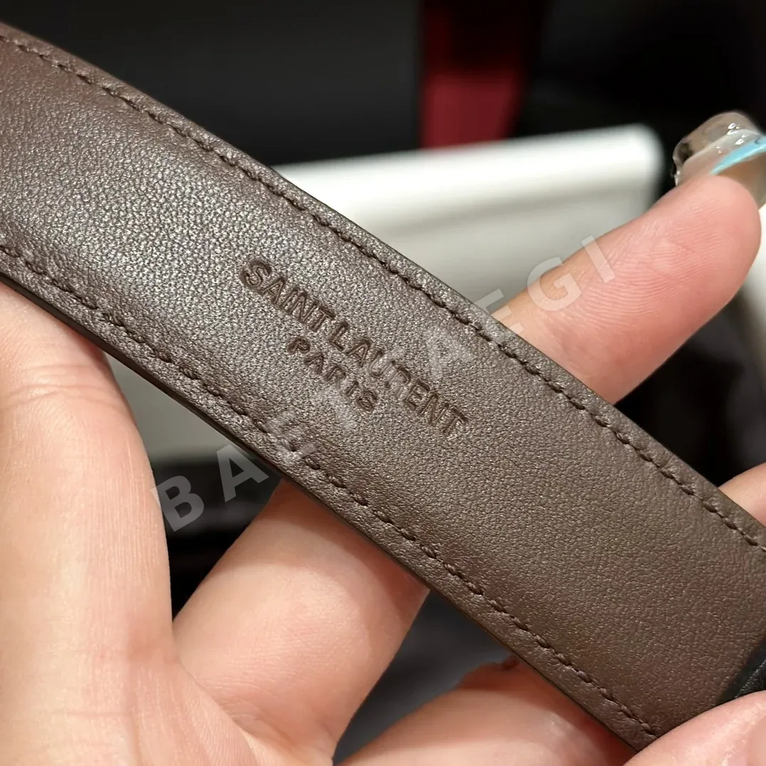 생로랑 YSL 금장 버클 양면 소가죽 벨트 상세 이미지 7