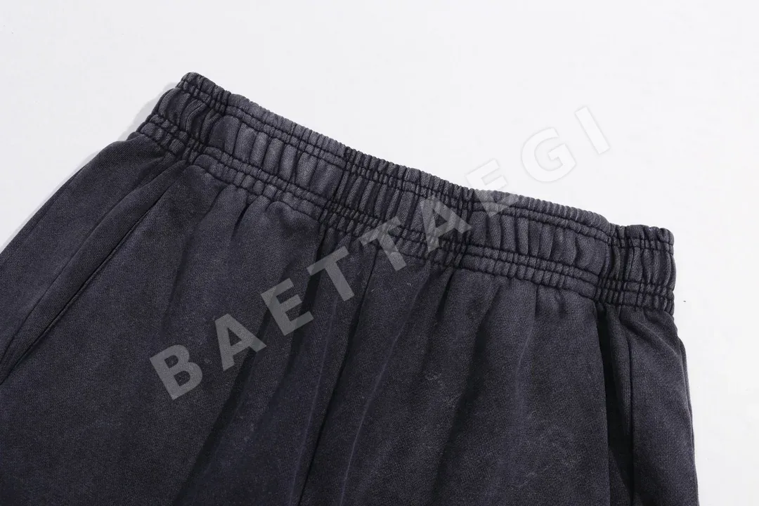 베트멍 화이트 레터 프린트 롱 바지 상세 이미지 8
