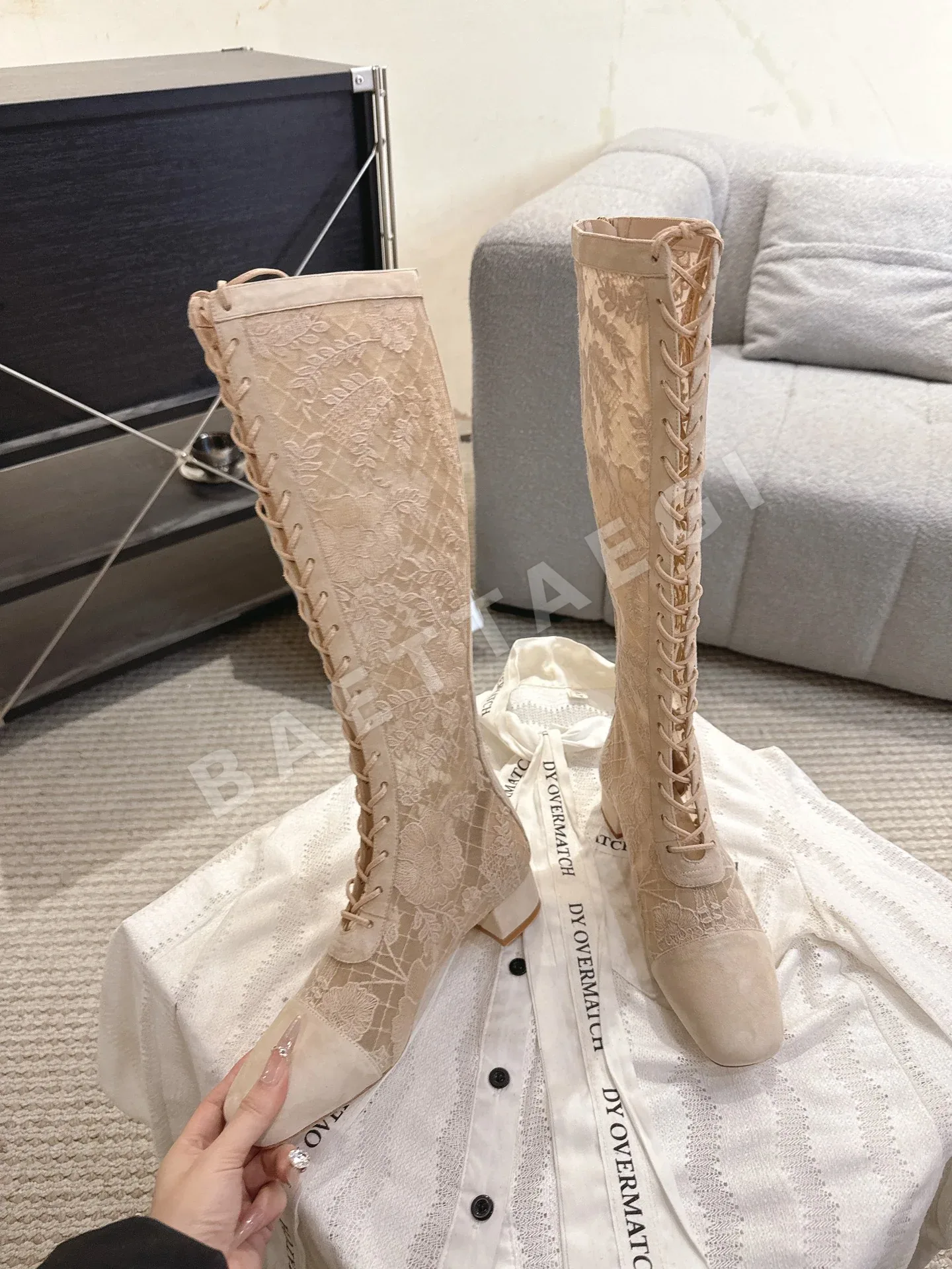 디올 자 자수 메시 부츠 8851 상세 이미지 7