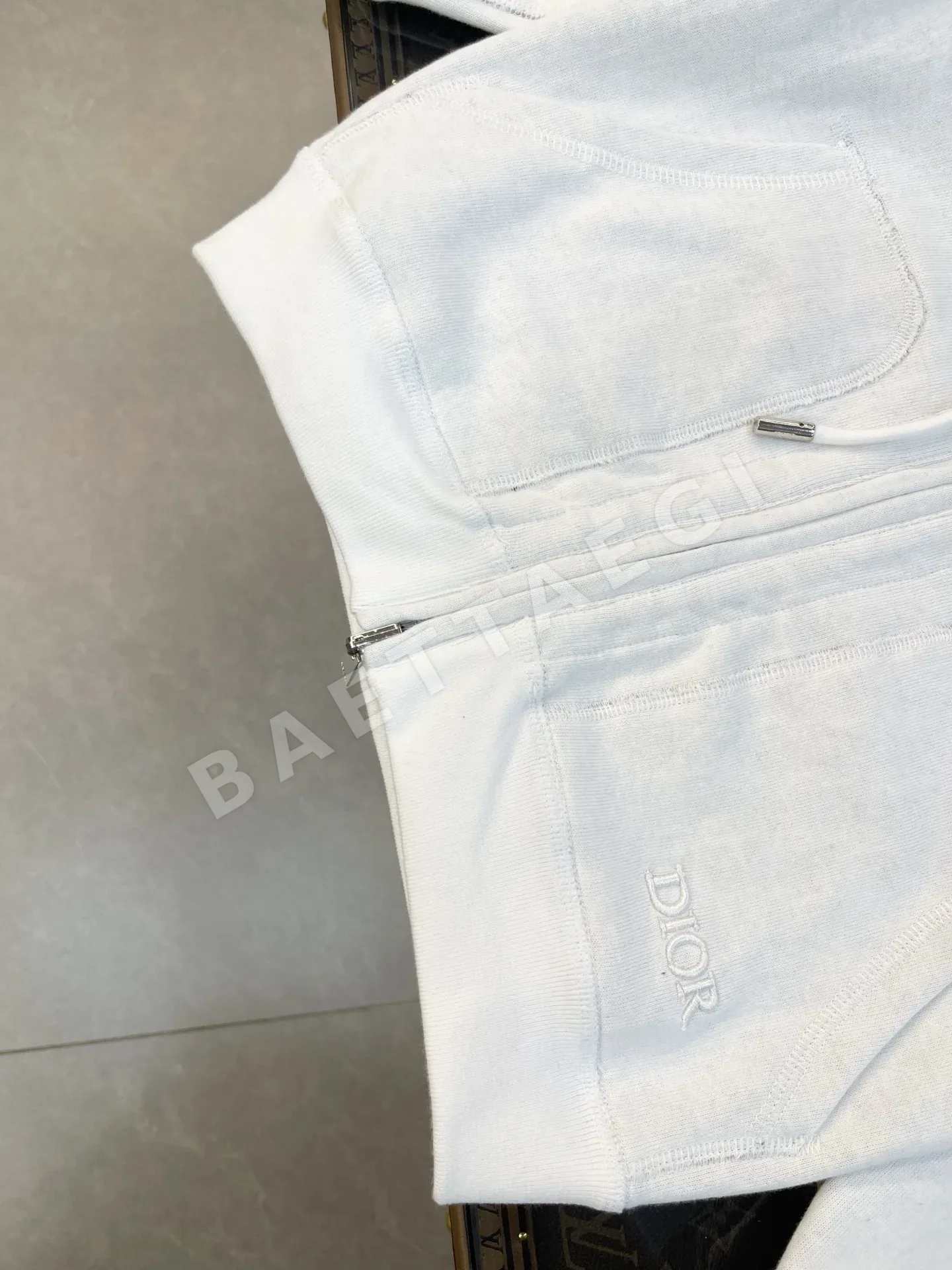 디올 키즈 스웨트셔츠 세트 양면 자카드 코튼 420G 상세 이미지 5