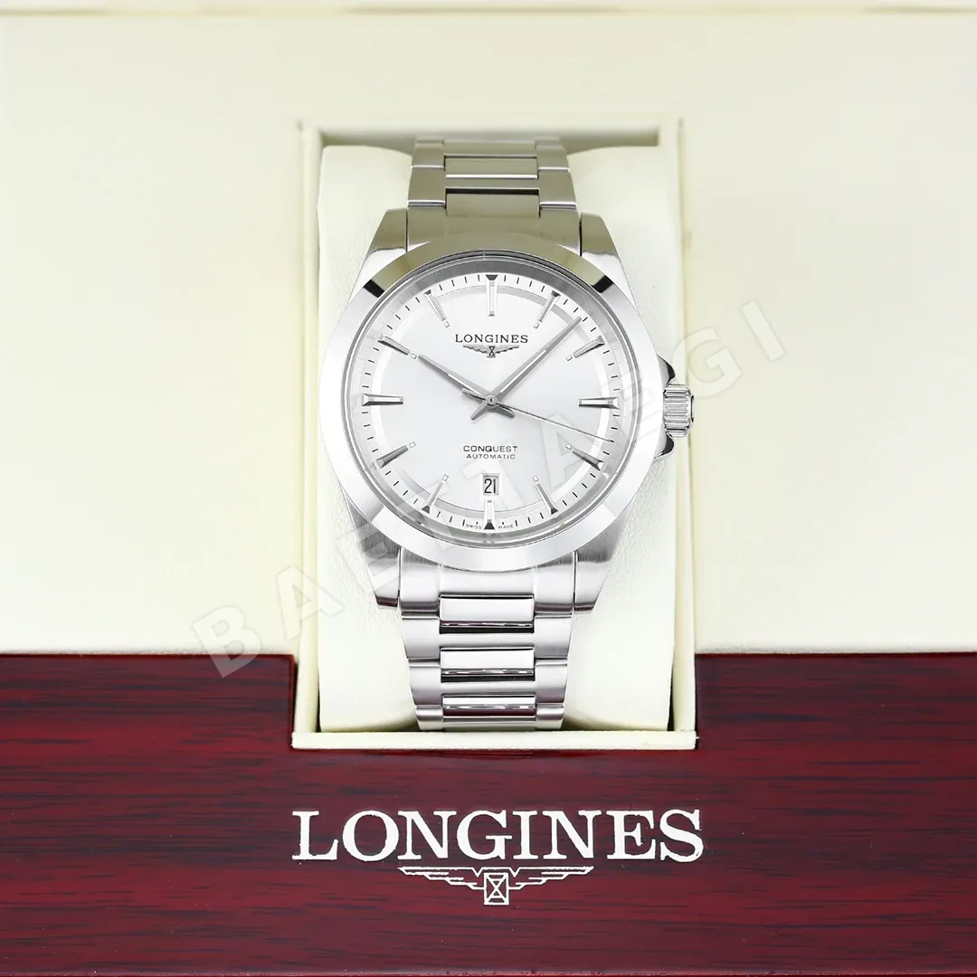 론진 콘퀘스트 41MM2024 신형 오토매틱 시계 레플리카 44468 Longines