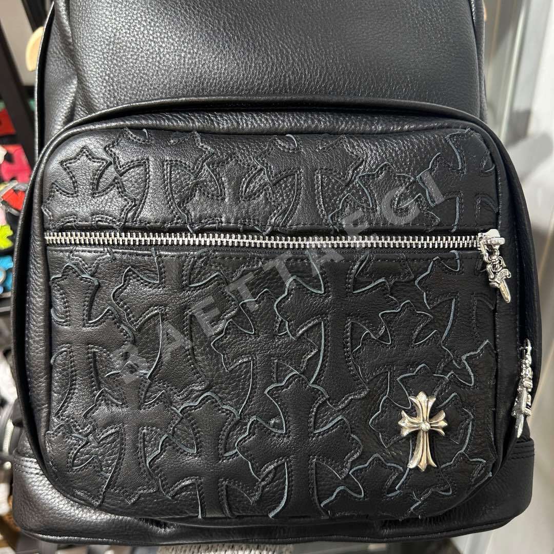크롬하츠 스털링실버 가죽 금속 장식 가방 상세 이미지 2