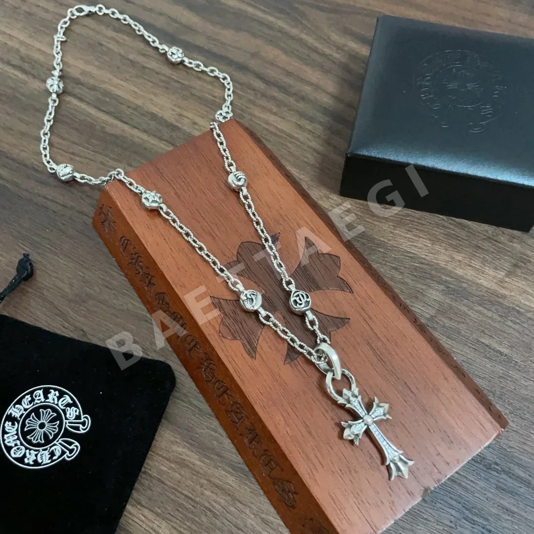 크롬하츠 더블 크로스 펜던트 목걸이 상세 이미지 6