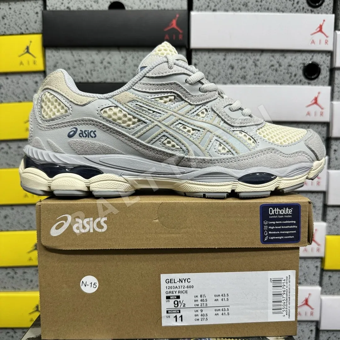 아식스 [WZ] 젤 NYC 1203A372-600 200383 Asics Gel-NYC Ivory Mid Grey