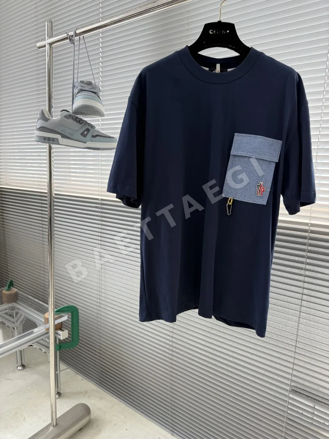몽클레르 남성 포켓 반팔 셔츠 48779