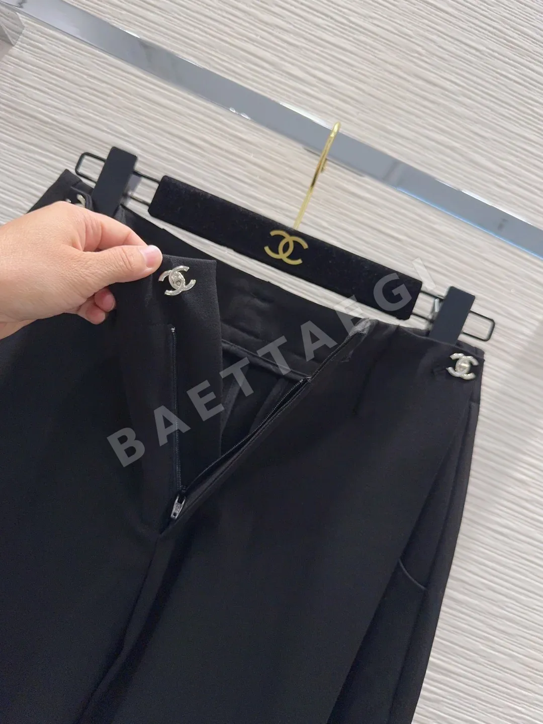 샤넬 와이드 레그 여성 바지 상세 이미지 8