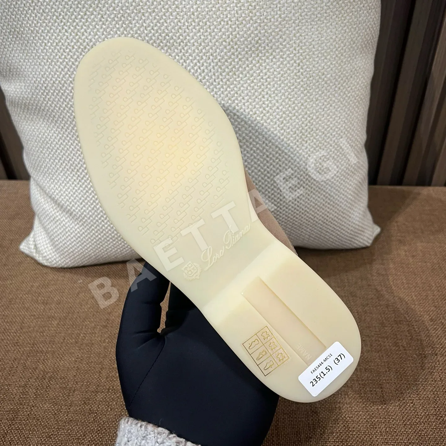 로로피아나 그레이 파이핑 슬리퍼 9793 상세 이미지 9