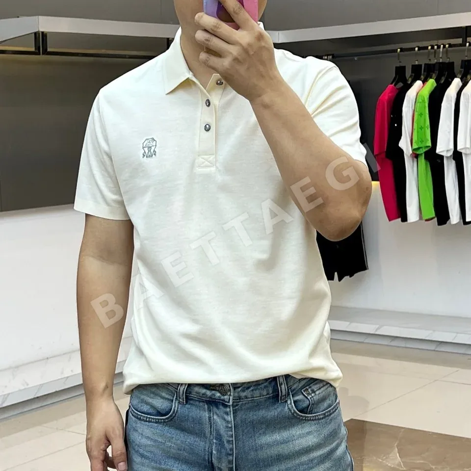 브루넬로쿠치넬리 남성 반팔 폴로셔츠 상세 이미지 2
