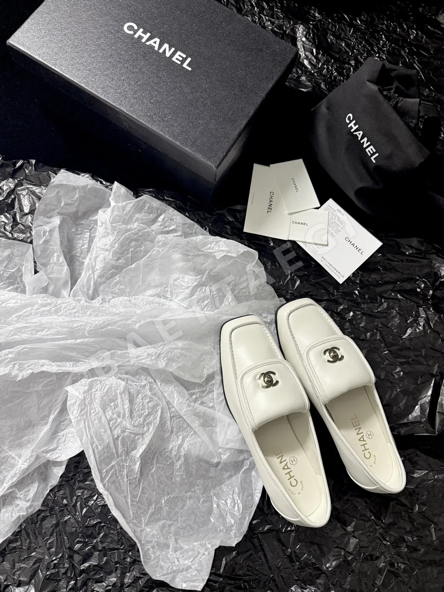 샤넬 스퀘어 버클 더블 C 로퍼 113624