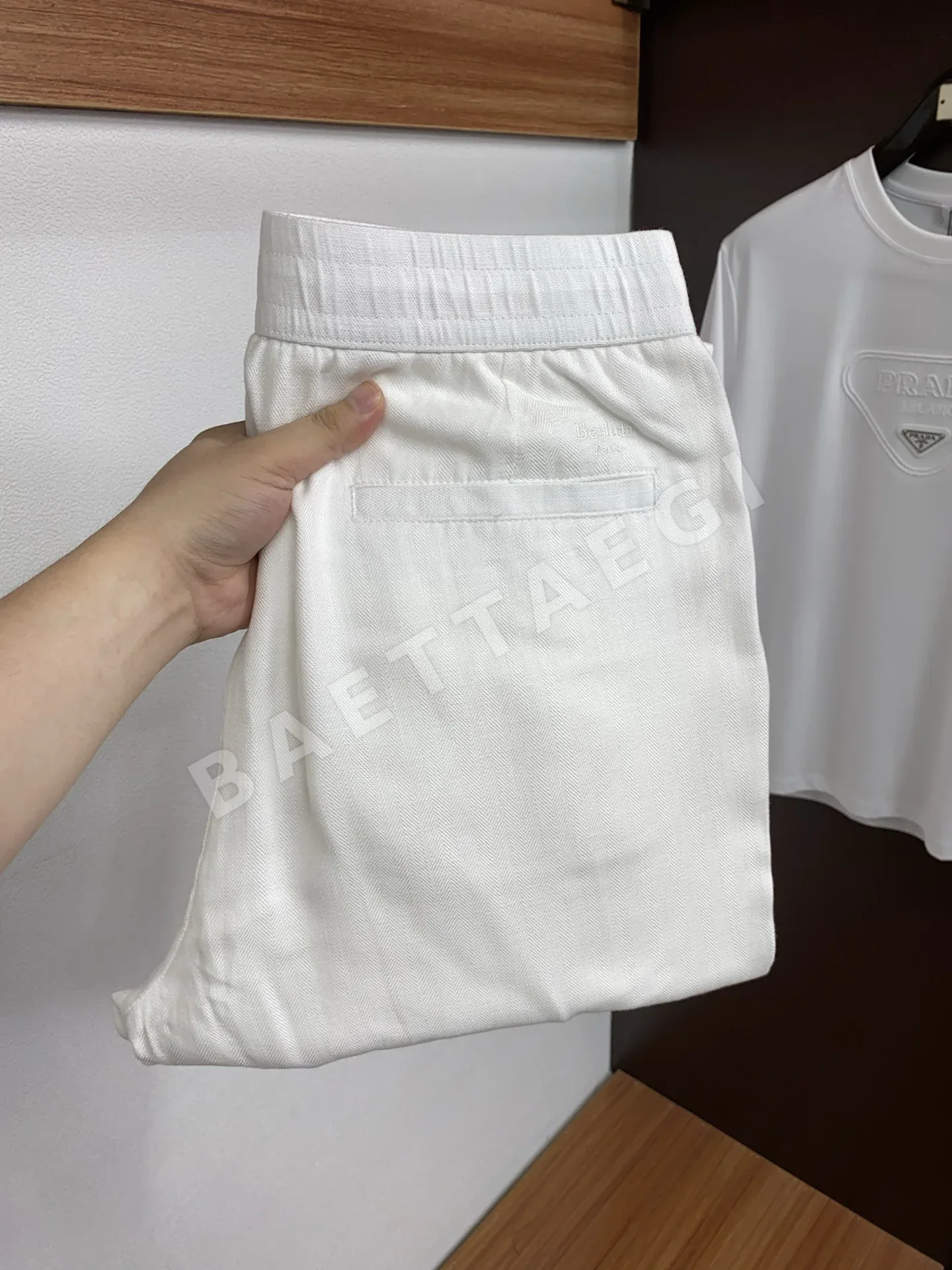 벨루티 남성 린넨 스트레이트 팬츠 138995