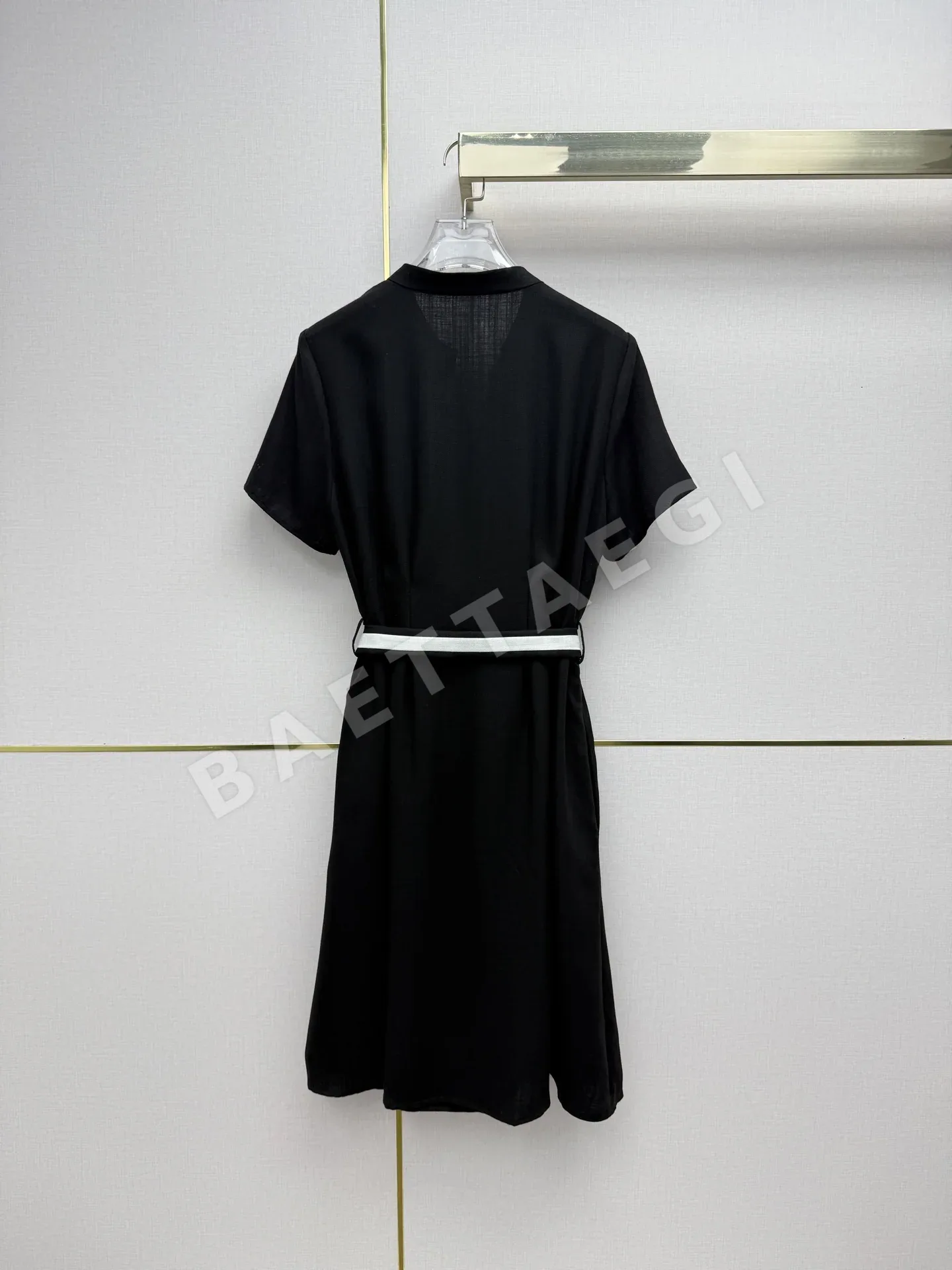 샤넬 스탠드 카라 셔링 원피스 상세 이미지 8
