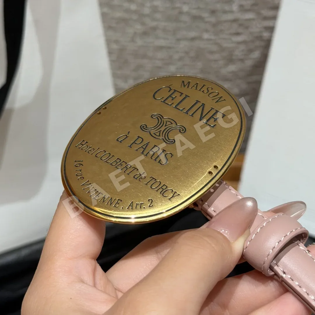 셀린느 MAISON 13mm 골드 버클 슬림 벨트 상세 이미지 5