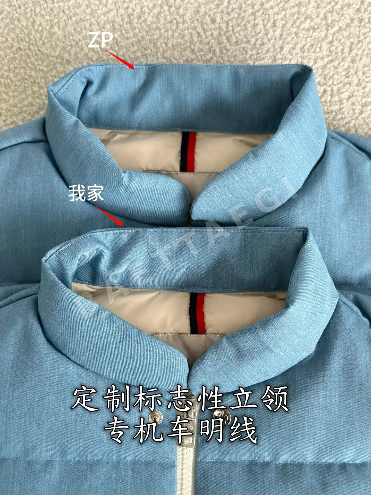 몽클레르 거위털 하이넥 여성 다운 조끼 상세 이미지 6