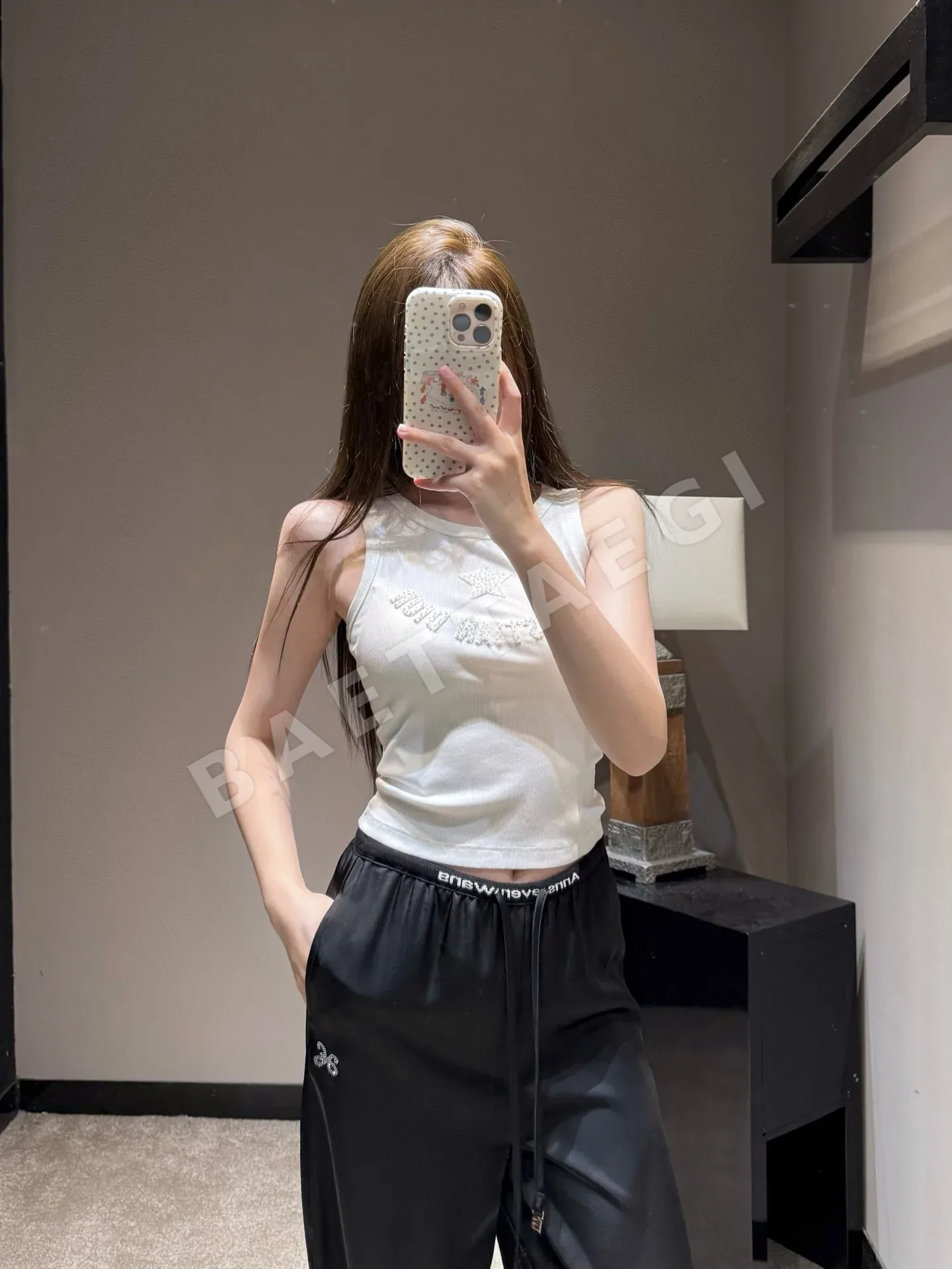 디올 별 장식 여성 반팔 니트 상세 이미지 7