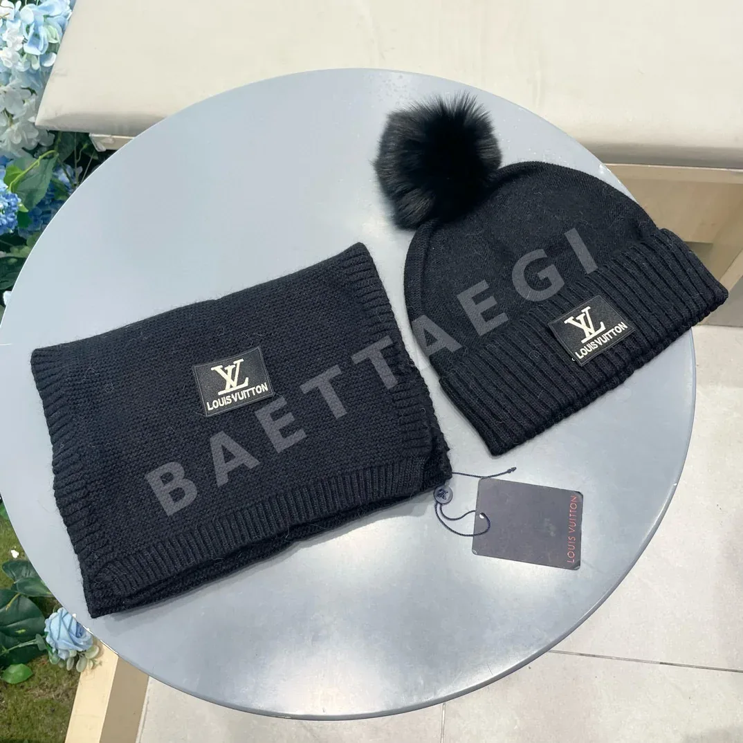 루이비통 울 세트 모자 186133
