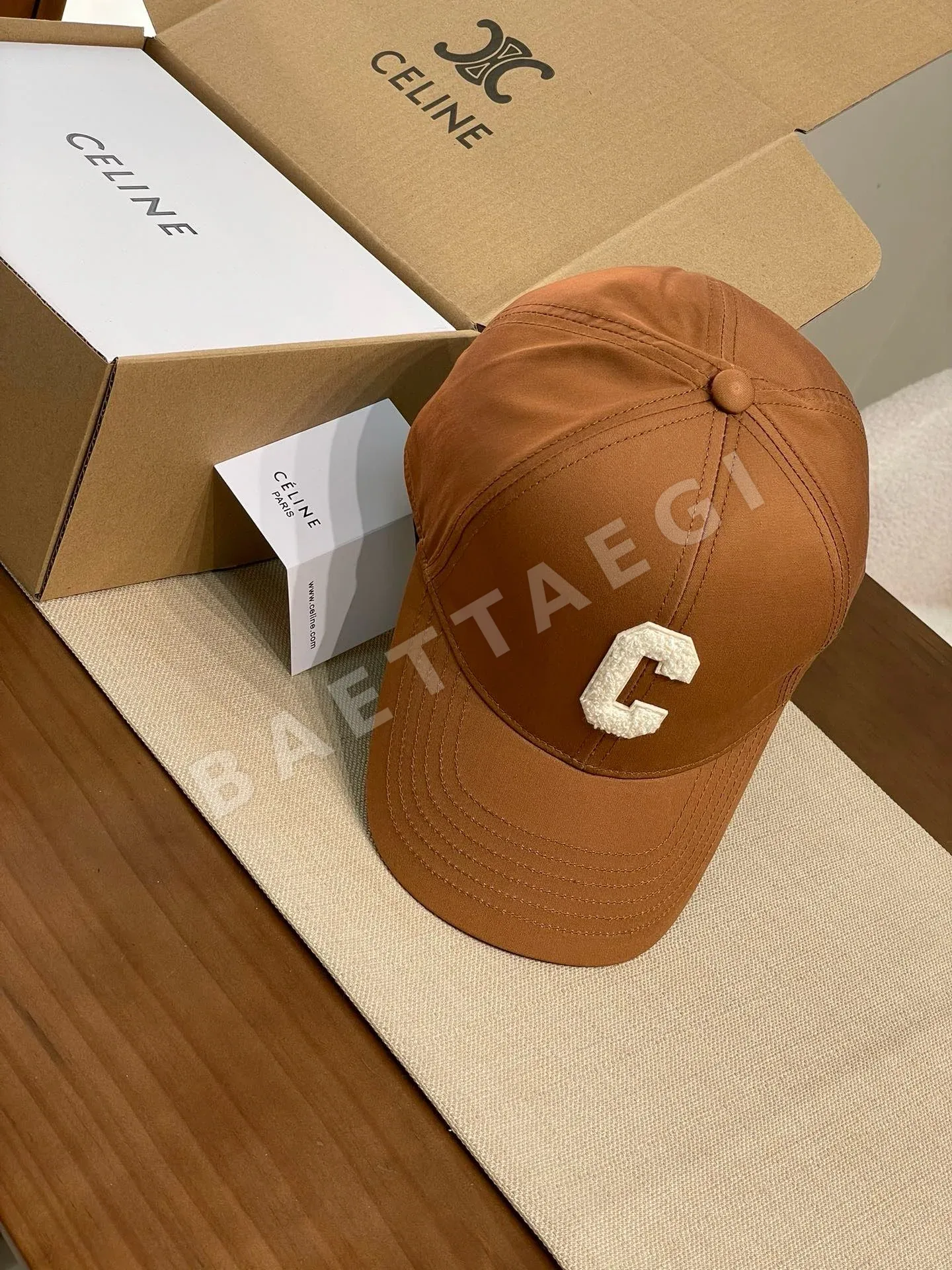 셀린느 더블 C 자수 베이스볼 캡 상세 이미지 6