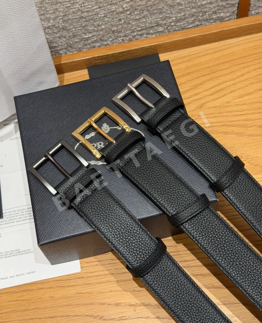 프라다 33mm 가죽 벨트 상세 이미지 10