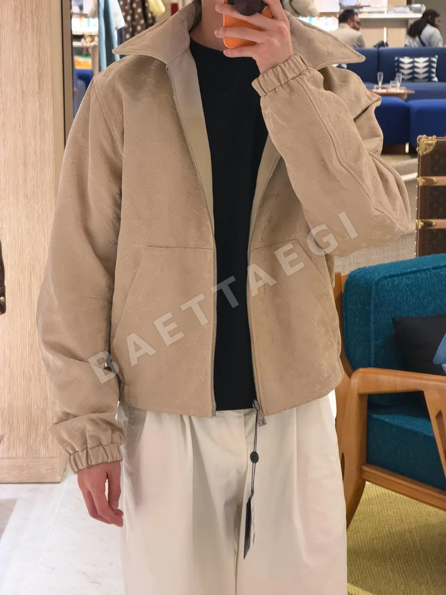 루이비통 리버시블 자카드 남성 자켓 상세 이미지 20