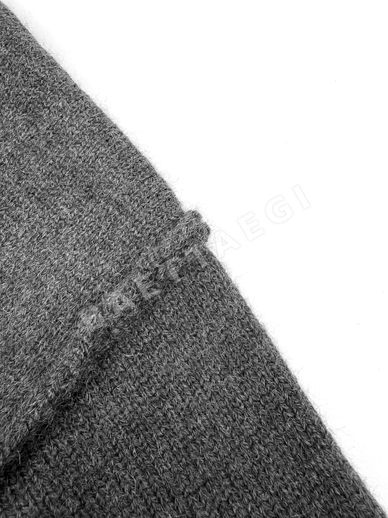 아미 하트 자카드 메리노 울 가디건 상세 이미지 6