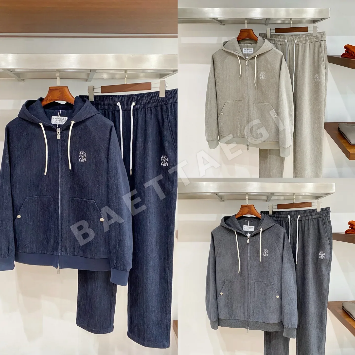 브루넬로쿠치넬리 남성 텐셀 혼방 세트 상세 이미지 9