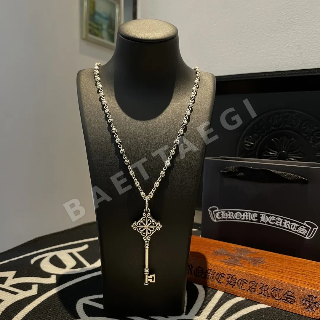 크롬하츠 크로스 플라워 볼 키 펜던트 목걸이 62583