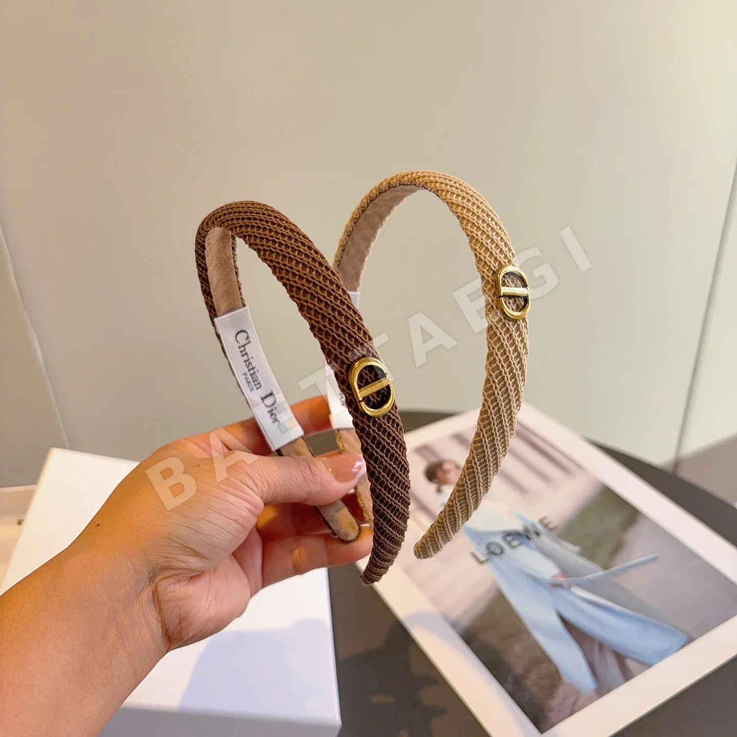 디올 울 니트 헤드밴드 184431