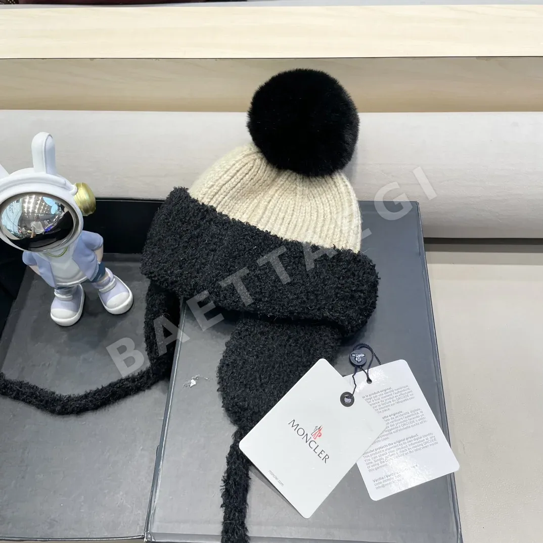 몽클레르 가죽 플리스 귀 보호 모자 상세 이미지 7