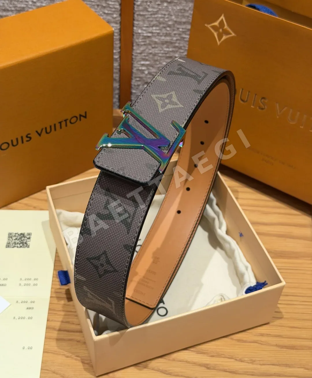 루이비통 LV 스크립트 40mm 리버시블 벨트 상세 이미지 7