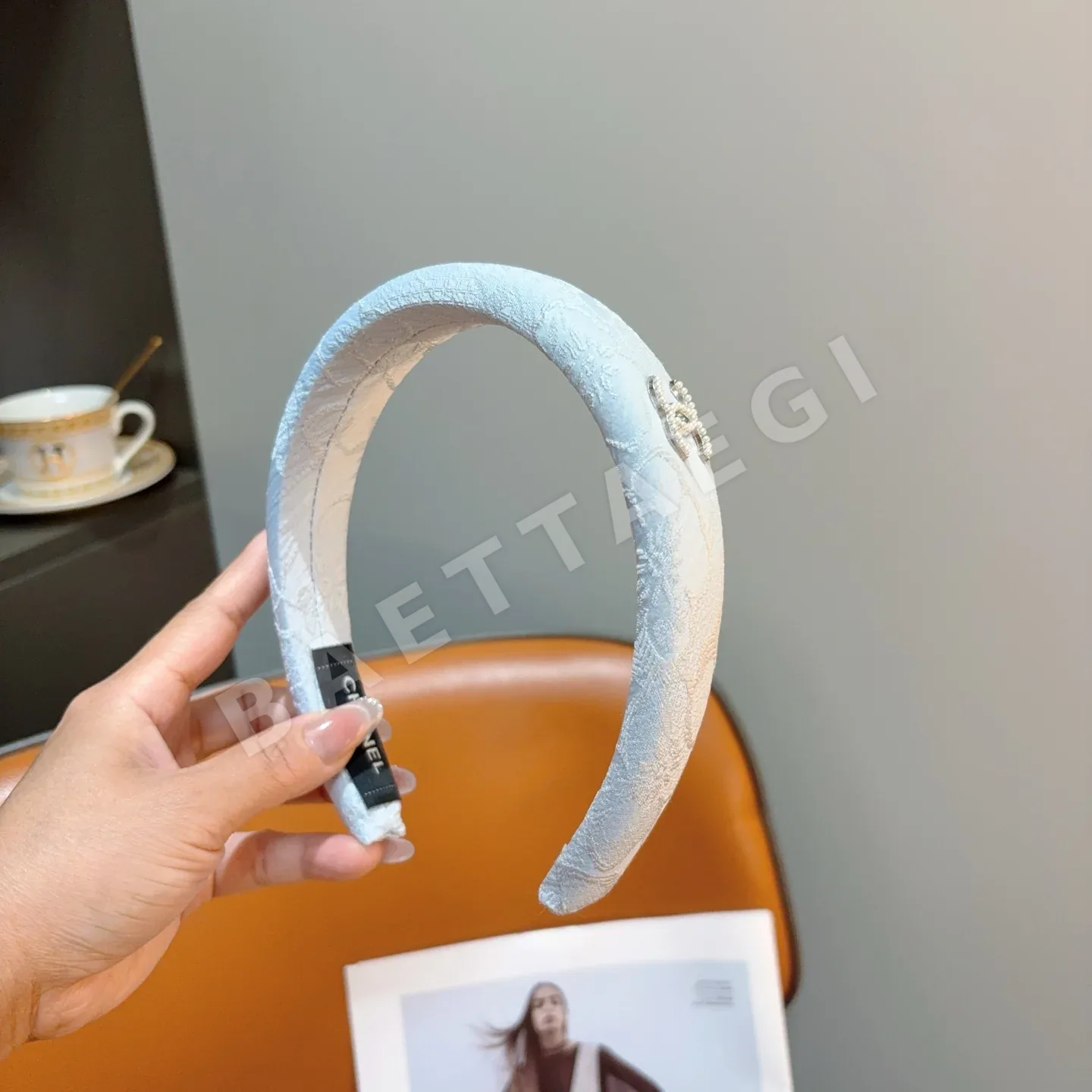 샤넬 스펀지 헤드밴드 헤어악세사리 상세 이미지 3