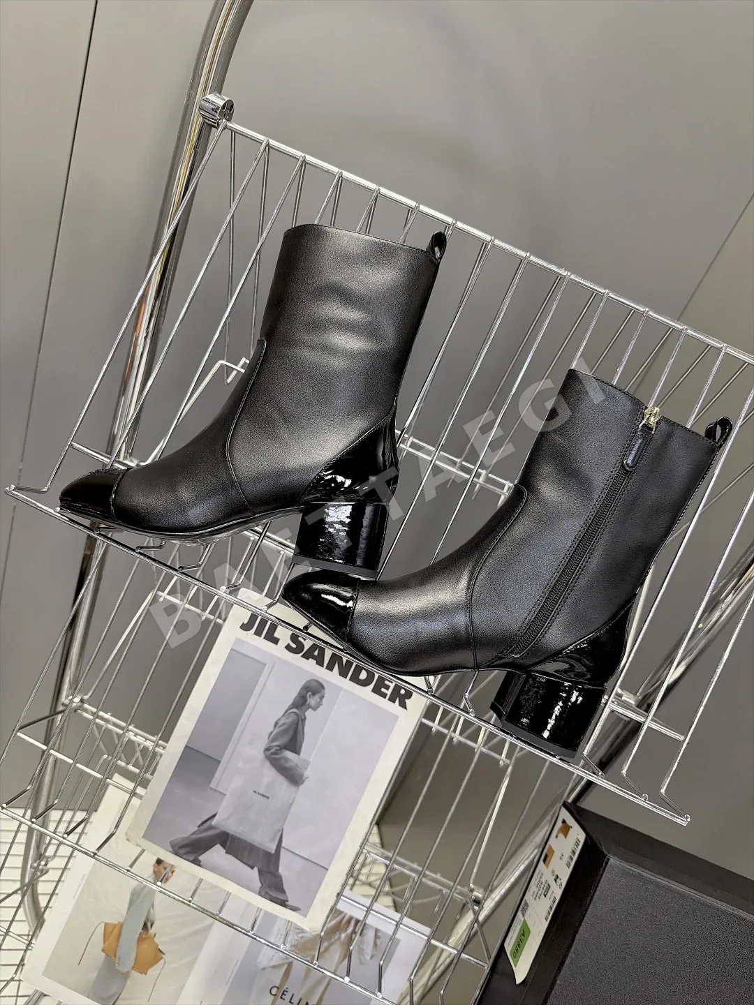 샤넬 부츠 가죽 투톤 컬러 상세 이미지 6