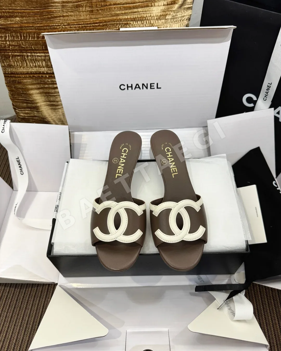 샤넬 키튼 힐 더블 C 샌들 98255
